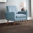 Monza Armchair - Blue Fabric