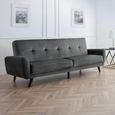 Monza Sofa - 3 Seater - Grey Fabric