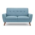 Monza Sofa - 2 Seater - Blue Fabric