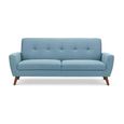 Monza Sofa - 3 Seater - Blue Fabric