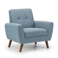 Monza Armchair - Blue Fabric