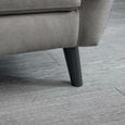 Monza Sofa - 2 Seater - Grey Linen Fabric