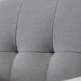 Monza Sofa - 3 Seater - Grey Linen Fabric