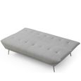 Ashley Grey Fabric Click Clack Sofa Bed - 2 Seater