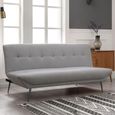 Ashley Grey Fabric Click Clack Sofa Bed - 2 Seater