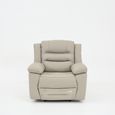 Alexandra Warm Grey Leather 3+2+1 Seater Recliner Sofa Set
