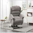 Windsor Lift and Tilt Electric Armchair - Latte Fabric