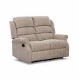 Windsor 2 Seater Recliner Sofa - Natural Fabric