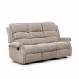Windsor 3 Seater Recliner Sofa - Natural Fabric