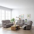 Windsor Recliner Sofa Suite - Latte Fabric