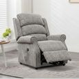 Windsor Lift and Tilt Electric Recliner Armchair - Latte Fabric