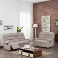 Windsor Recliner Sofa Suite - 3+2 - Natural Fabric