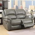 Farnham 2 Seater Recliner Sofa - Grey Leather