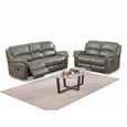 Farnham Recliner Sofa Suite - 3+2 - Grey Leather