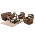 Farnham Recliner Sofa Suite - 3+1+1 - Tan Leather
