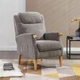 Lisbon Fireside Armchair - Latte Fabric
