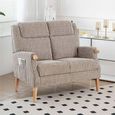Lisbon 2 Seater Sofa - Natural Fabric
