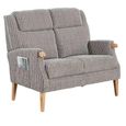 Lisbon 2 Seater Sofa - Latte Fabric
