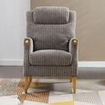 Lisbon Fireside Armchair - Latte Fabric