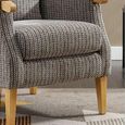Lisbon Fireside Armchair - Latte Fabric