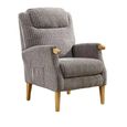 Lisbon Fireside Armchair - Latte Fabric