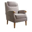 Lisbon Fireside Armchair - Natural Fabric