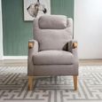 Lisbon Fireside Armchair - Taupe Fabric