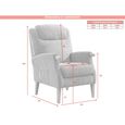Lisbon Fireside Armchair - Taupe Fabric