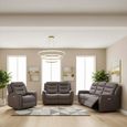 Harrogate 2 Seater Recliner Sofa - Brown Fabric
