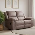 Gloucester 2 Seater Recliner Sofa - Taupe