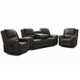 Gloucester Recliner Sofa Suite - 3+1+1 - Dark Grey