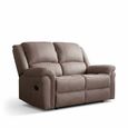 Gloucester 2 Seater Recliner Sofa - Taupe
