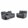 Belmont Recliner Sofa Suite - 3+2 - Grey Fabric