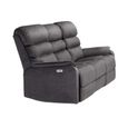 Savoy Electric Recliner Sofa Suite - 3+1+1 - Grey Fabric