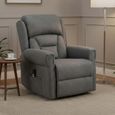 Sandringham Lift and Tilt Electric Recliner Armchair - Grey Fabric