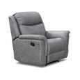 Portland Recliner Armchair - Silver Grey Fabric