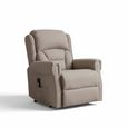 Sandringham Lift and Tilt Electric Recliner Armchair - Taupe Fabric