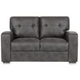 Hampton 2 Seater Sofa  Dark Grey Fabric