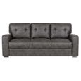 Hampton 3 Seater Sofa  Dark Grey Fabric