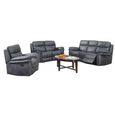 Richmond Recliner Sofa Suite  Charcoal Grey Fabric
