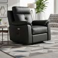 Milano Electric Recliner Armchair - Anthracite Leather