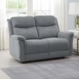 Faringdon 2 Seater Recliner Sofa - Grey Fabric