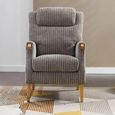 Clearance - Lisbon Fireside Armchair - Latte Fabric - A444
