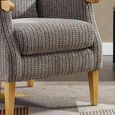 Clearance - Lisbon Fireside Armchair - Latte Fabric - A444