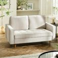 Henrietta Sofa - 2 Seater - Beige Fabric