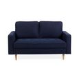 Henrietta Sofa - 2 Seater - Deep Blue Fabric