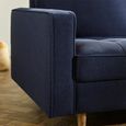 Henrietta Sofa - 2 Seater - Deep Blue Fabric