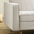 Henrietta Sofa - 3 Seater - Beige Fabric
