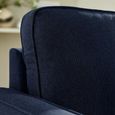 Henrietta Sofa - 3 Seater - Deep Blue Fabric