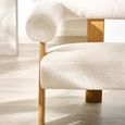 Freya Sofa - 2 Seater - White Boucle Fabric